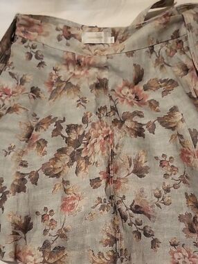 Zimmermann Sage Green Floral-Trim Pants